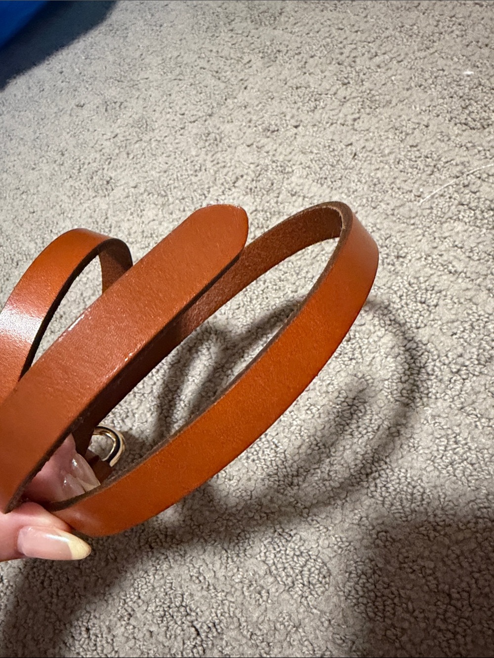 Anthropologie the Blake skinny belt XS in cedar - Picture 7 of 7